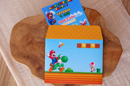Box anniversaire personnalisée Mario Melimeliparty
