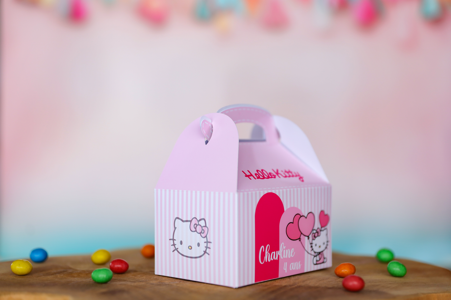 Mini boîte mini lunch personnalisée Hello Kitty Melimeliparty