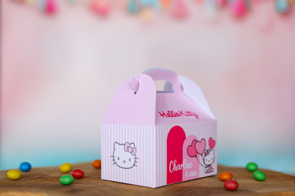 Mini boîte mini lunch personnalisée Hello Kitty Melimeliparty