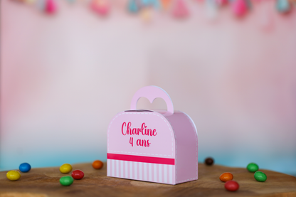 Mini boîte mini valise personnalisée Hello Kitty Melimeliparty