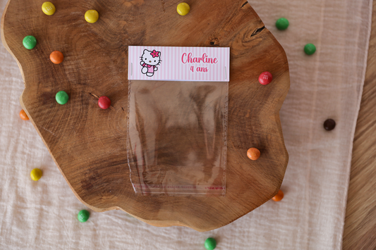 Sachet bonbons personnalisé Hello Kitty Melimeliparty