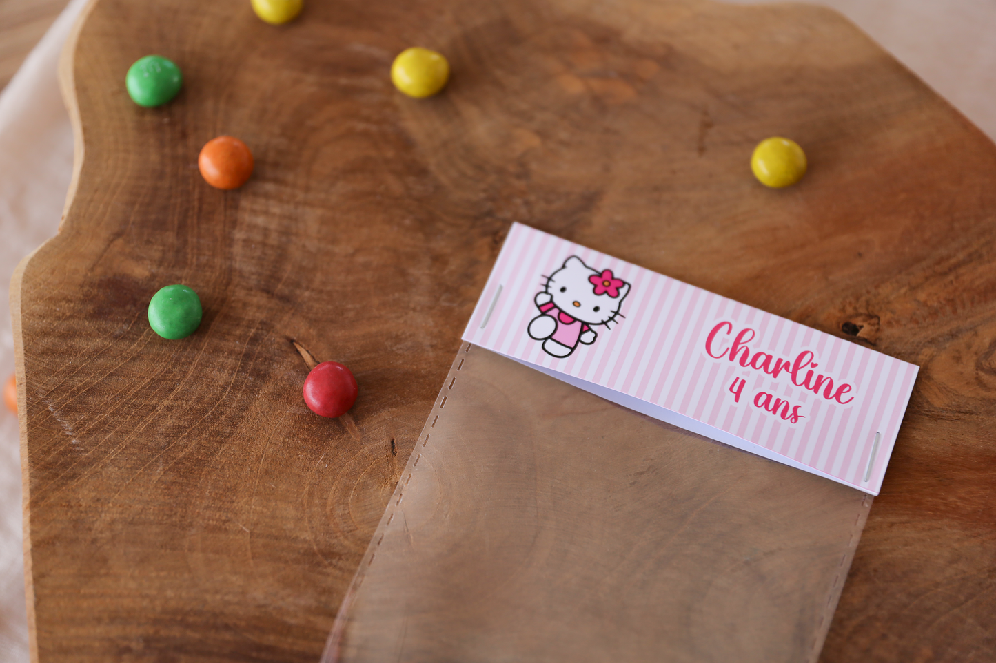 Sachet bonbons personnalisé Hello Kitty Melimeliparty