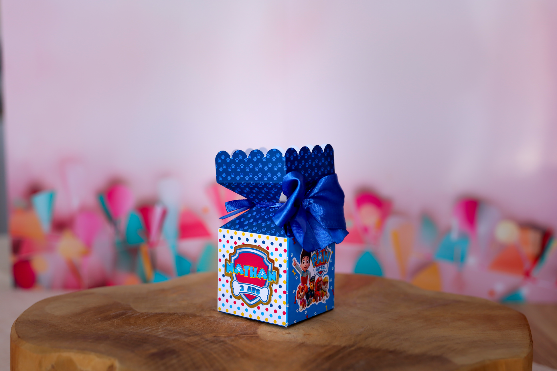 Mini boîte demi crackers personnalisée pat patrouille Melimeliparty