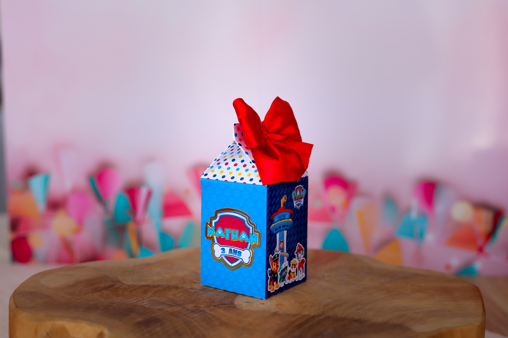 Mini boîte brique de lait personnalisée | Pat patrouille Melimeliparty