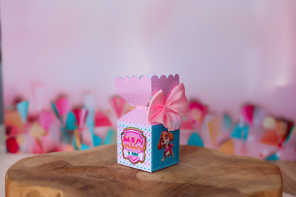 Mini boîte demi crackers personnalisée pat patrouille Stella Melimeliparty