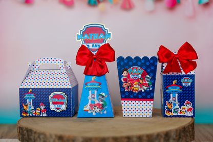 Box anniversaire personnalisée Pat patrouille Melimeliparty