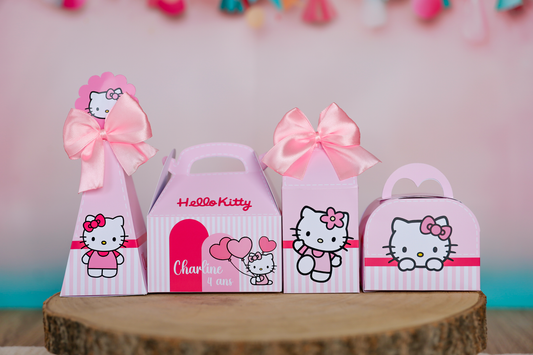 Box anniversaire personnalisée Hello Kitty Melimeliparty