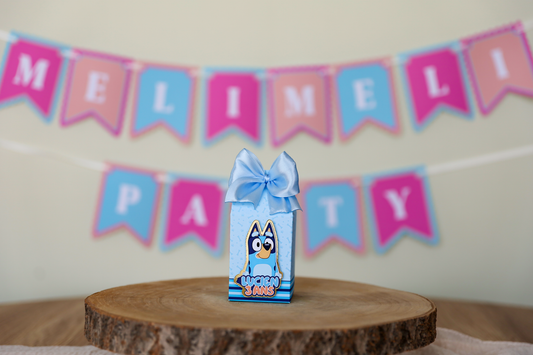 Box anniversaire personnalisée Bluey Melimeliparty